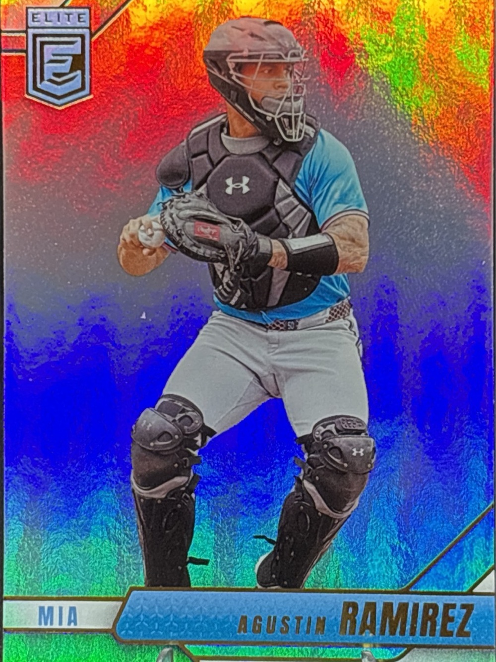 Panini Elite Agustin Ramirez Baseball Card – Holo Prizm